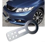 Red Towing Hitch Point for Car Emergency Rescue(Silver)