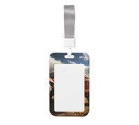 Red Tractor Card Holder Durable and Lightweight Stylish Design Suitable for Offices Hospitals and Conferences