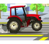 Red Tractor in a trouble