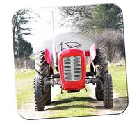 Red Tractor in The Field Coaster/Pack of Coasters