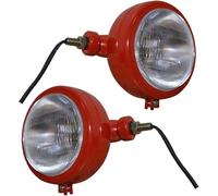 Red Tractor Lights Headlight Assemblies 12v Bulb Competitive for David Brown 700 800 900 1200 1400 Series Massey Ferguson Tractor 35 35X 65 765 | Case/IH Tractor B250 B275 B414 B444 Tractor Parts