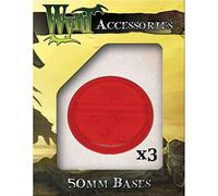 Red Translucent bases 50mm WYR0048 MALIFAUX Wyrd miniatures table top games