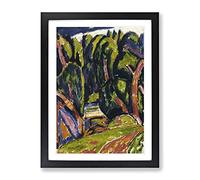 Red Tree By Marsden Hartley Classic Painting Framed Print | A4 Black Framed Wall Art | Ready to Hang | Classic Floral Picture | Living Room Bedroom Lounge Office