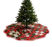 Red Tree Skirt | Reversible 48 Inch Home Decor Rustic - Traditional Christmas Tree Mat Decor,for Indoor Outdoor Living Room Bedroom Events Party New Year Festive Photoshoot Winter