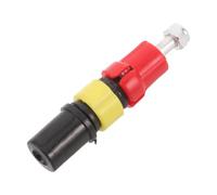 Red Trekking Pole Expansion Tube Internal Lock for Hiking Stick Sections | Plastic and Metal Construction, Supports Stability on Rugged Terrain, Suitable for Trail Runners and Trekking Enthusiasts