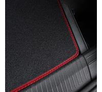 Red Trim Carpet Boot Liner Compatible with Mercedes C-Class Estate 2014-2021 Tailored Fit Carpet 550gsm Protector Boot Mat, Anti-Slip, Durable and Water-Resistant Easy Clean Custom Fit Dog Friendly