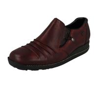 (Red, UK 4) Ladies Rieker Casual Slip On Shoes 44254