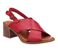 (Red, UK 6) Hush Puppies Gabrielle Womens Ladies Heeled Slingback Sandals