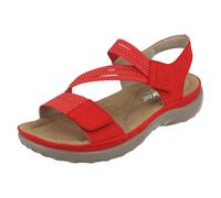 Rieker 64870-33 | Red | Womens Riptape Sandals 6 Red