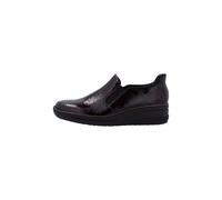 (Red, UK 7.5) Ladies Rieker Wedge Sole Casual Shoes 48761