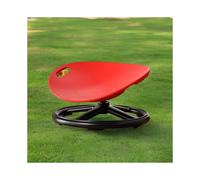 (Red) UK Plastic Rotating Sensory Chair with Oval Egg Shell Design, Upgraded Non-Slip Base, Office , Training Rehabilitation Equipment