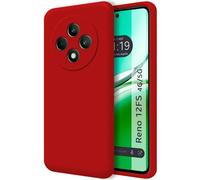 Red Ultra Soft Liquid Silicone Skin Case Cover For Oppo Reno 12FS 4G / 12 FS 5G
