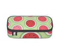 Red Unicorn Print Corporate Office Storage Bag Pencil Case Pencil Case Makeup Cosmetic Bag, Watermelon Green, Taglia Unica