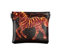 Red Unicorns Fashion Women's Leather Coin Purse Decorative Card Key Organizer for Women monedero de Tela para Mujer