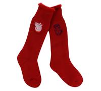 Red unisex UK 10-12 Regatta Kids’ 2 Pack Wellington Sock Red, Size: UK 10-12