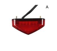 (Red) Universal 12V Motorcycle Tail Rear Light Lamp Taillight Motor Brake Stop Lights License Plate Light Moto Equipments Parts