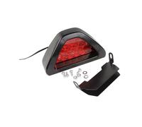 (Red) Universal Brake Signal Lamp F1 Style Triangle Sporty 12LED Rear Fog Light
