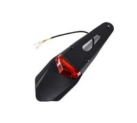 (Red) Universal Polisport Motorcycle LED Tail Light&Rear Fender Stop Enduro