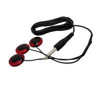 Red Universal Stick On Transducer 6.35mm Endpin Output Output Pickup Piezo 3 Transducer For Acoustic Guitar Acoustic Guitar Pickups Parts