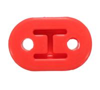 (Red) Universal Upgraded Bracket Heavy Duty Exhaust Rubber Repair Hanger Support Mount