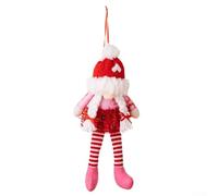 Red Valentine Gnome Plush Doll Crafted for Romantic Holiday Home Display Featuring Festive Seasonal Design for Shelves Tables or Room Accents with Cozy Plush Material and Charming Heart Motif(girl)