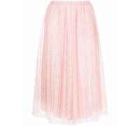 RED Valentino high-rise flared midi skirt - Pink 40