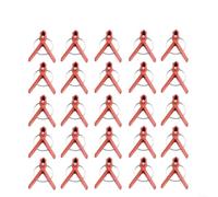Red Vegetable Grafting Clips 3.5cm Sturdy Plastic Design(Circle mouth)