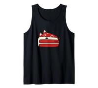 Red Velvet Fox Cute Dessert Animal Pun Art | Fun Sweet Charm Tank Top