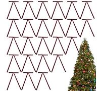 Red Velvets Bows For Christmas Tree | 12/24-PC Red Bows For Christmas Tree | 5x7 In Vintage Velvet Ribbon Bows | Burgundy Christmas Decorations For Indoor Outdoor Wreaths Garland For Home Partys