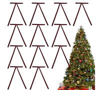 Red Velvets Bows For Christmas Tree | 12/24-PC Red Bows For Christmas Tree | 5x7 In Vintage Velvet Ribbon Bows | Burgundy Christmas Decorations For Indoor Outdoor Wreaths Garland For Home Partys