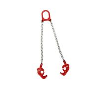 Red Vertical Drum Clamp,Alloy Steel Chain Drum Lifter,Material Transport Tool,1102 Lbs Capacity,Chain Length 50cm,for Factories Warehouse(Style 1)