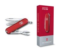 (red) Victorinox CLASSIC Swiss army knife - Style Icon Colour collection - Gift boxed