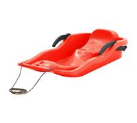 (red) vidaXL Sledge with Brakes Polypropylene Toboggan Ski Snowracer Multi Colours
