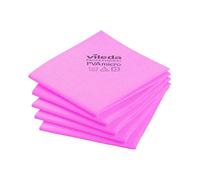 (Red) Vileda PVAmicro Streak-Free Cloths ~ 5 Cloths