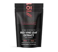 Red Vine Leaf Extract 650mg - 30% Polyphenols (195mg) Equivalent to 9,750mg Red Vine Leaf - 90 Vegan Capsules - Resealable and Recyclable Pouch - by Alpha01