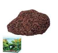 Red Volcanic Stone for Aquarium - Natural Rocks, Porous Fish Tank Decor | Biological Filter Media Rock Solution, Decorative Mineral Aquarium Stones with Odor Control for Plants Shrimp Tank