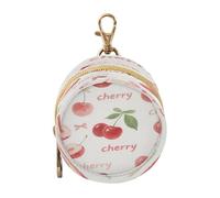 Red Watercolor Cherries Baby Boy Pacifier Holder Case Portable Change Purse Key Holder, Baby Items Container Box estuche para Bebes