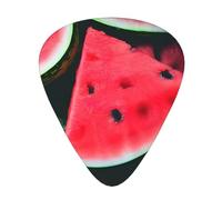 Red Watermelon Acoustic Guitar Picks - Premium Guitar Plectrum For Bass And Electric Guitar
