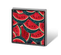 Red Watermelon Button Pin Classic Cute Heart Shape Brooch Exquisite Fashionable Badge Elegant Lapel Pin Personalized Pins Button for Clothing Backpack Hat Jackets Decorate