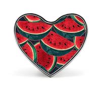Red Watermelon Button Pin Design Your Own Personalized Pin Cute Button Badge Exquisite Heart Badge Fashion Brooch Metal Decorative Lapel Pins for Hat Clothes Backpack