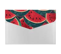 Red Watermelon Folder Water-Resistant Accordion Files Organizer Moisture-Proof Expanding File Folder Pockets Reusable Clear File Folders Files Bags Document Holder