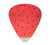 Red Watermelon Guitar Picks 12 Pack Set Guitar Gift for Bass Picks Acoustic Guitars Plectrums with Clear Storage Box