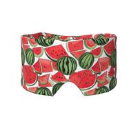 Red Watermelon Print Eye and Ear Muffs for Adults Kids Sleeping Travel Home Office Aid for Restful Nap