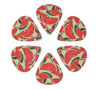 Red Watermelon Printed Guitar Picks -6 Pcs Guitar Picks Plectrum,Guitar Accessories,Electric Guitar Pick 0.96mm