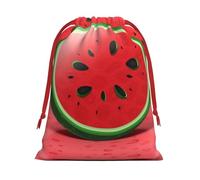 Red Watermelon Ultra Soft Velvet Gift Bag, Comfortable To The Touch, Reusable