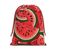 Red Watermelon Ultra Soft Velvet Gift Bag, Stylish Design, Preferred For Holidays