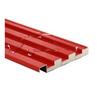 Red Waterproof Corrugated Roofing Sheets0.5 Ft Wide Metal Roof Panels for Garages Stables Dog ShedsSplicable Windproof Cladding for Durable Protection