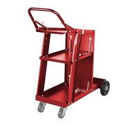 Red Welding Cart Plasma Cutter Welder Mig Tig Arc Storage For Tanks Gas Bottle