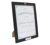 Red Welsh Dragon A4 Black Photo Frame With Personalised Engraving Plaque 491
