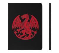 Red Welsh Dragon Printed Tablet Case with Pencil Holder Unisex Slim TPU Protective Cover Compatible with iPad 2020/Pro 2020/Pro 2021/Air4/Air5